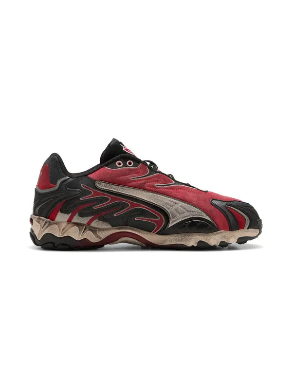 Кроссовки x a$ap rocky inhale 'distressed pack black pop red' Puma — изображение 2 из 4, черный/красный