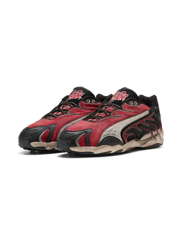 Кроссовки x a$ap rocky inhale 'distressed pack black pop red' Puma — изображение 3 из 4, черный/красный