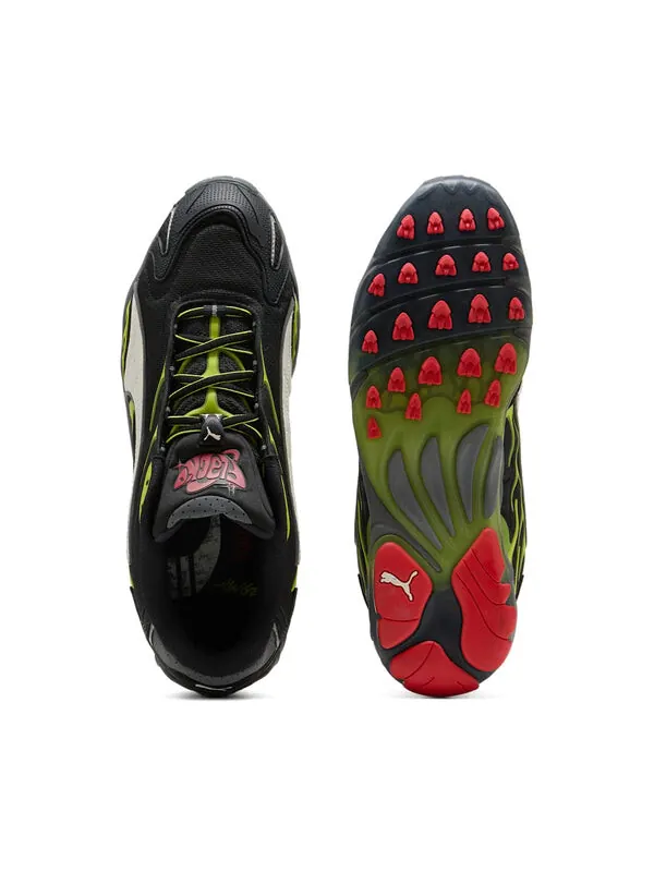 Кроссовки x a$ap rocky inhale 'black lime pow' Puma — изображение 4 из 4, черный/белый