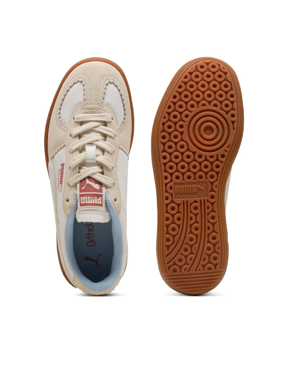 (WMNS) Puma Palermo 'Warm White Caramel' — изображение 4 из 6, белый