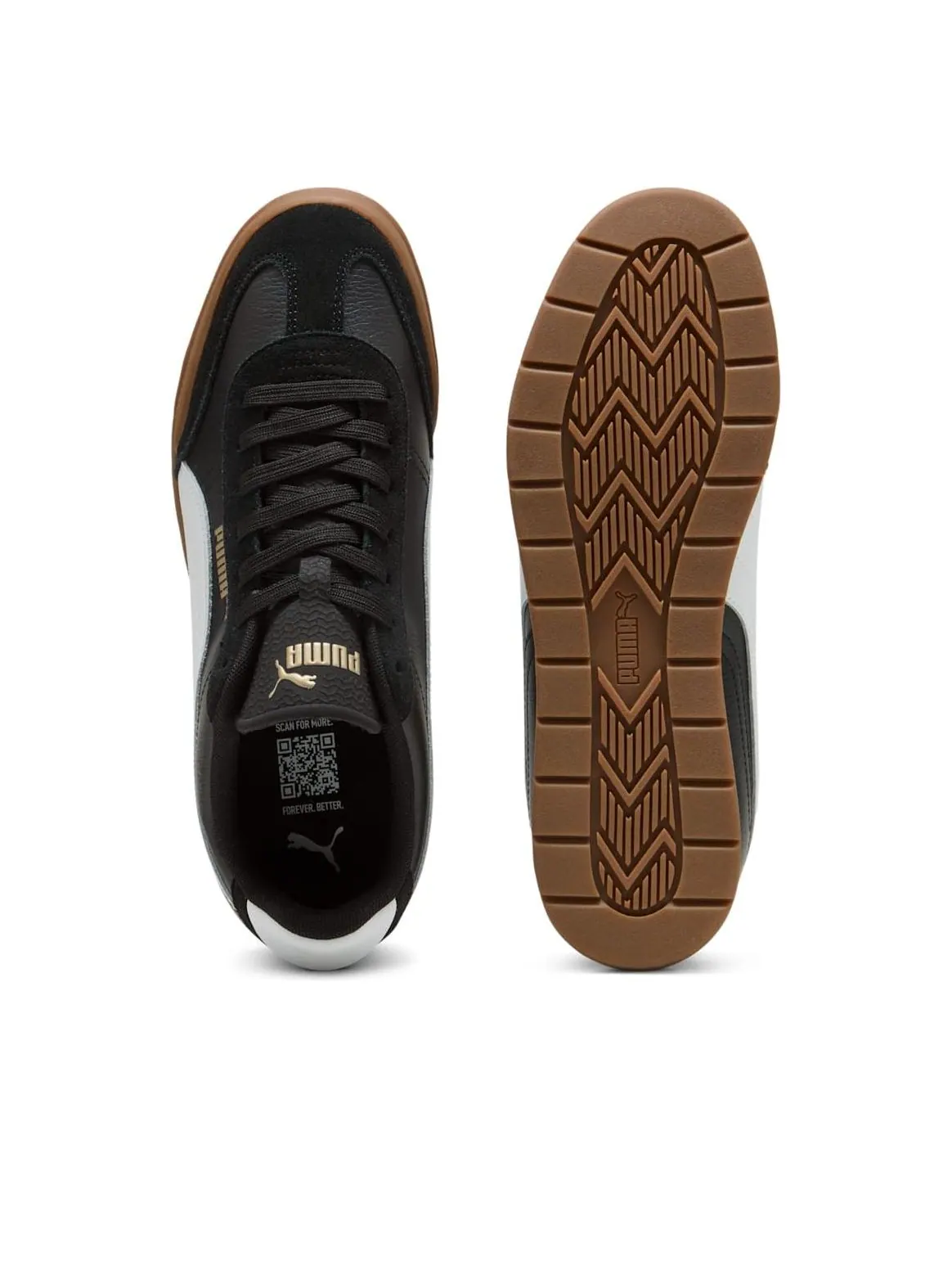 Кроссовки PUMA Super Turino 'Black White Gum' — изображение 5 из 6, черный
