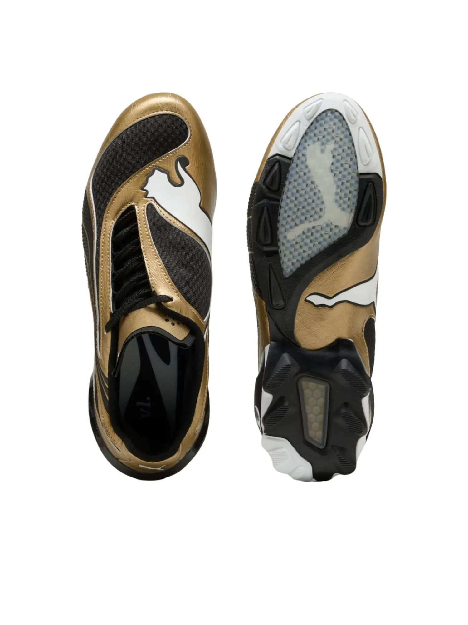 Кроссовки PUMA V-S1 'Metallic Gold Black' — изображение 4 из 6, золото