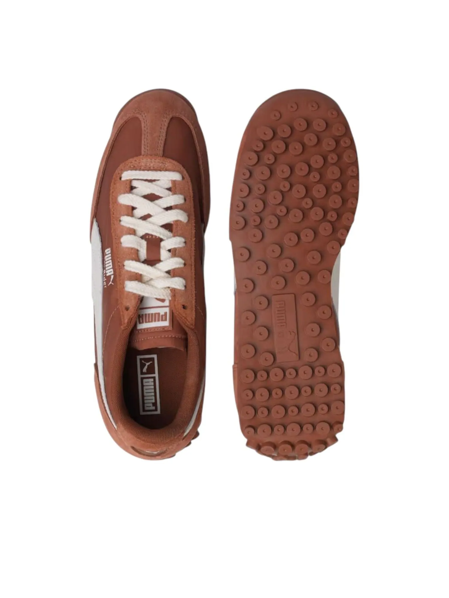 Кроссовки PUMA Easy Rider 'Brown Mushroom Warm White' — изображение 3 из 5, коричневый