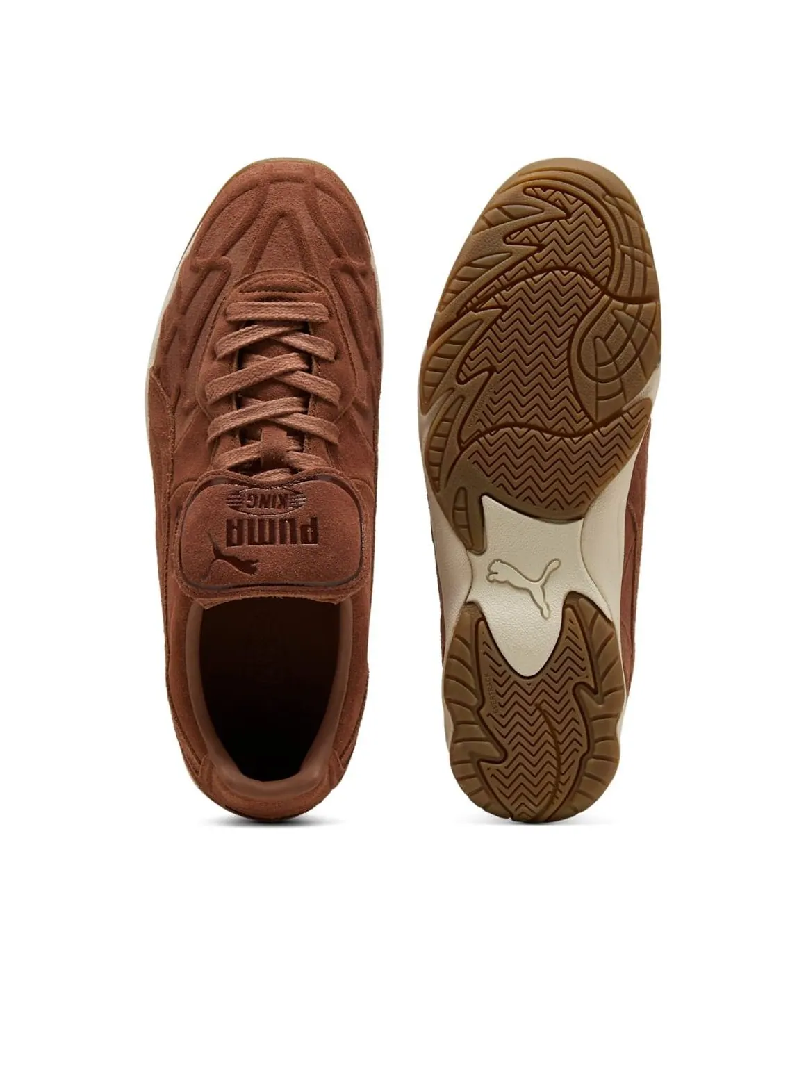 Кроссовки PUMA King Indoor Clean 'Brown' — изображение 4 из 6, коричневый