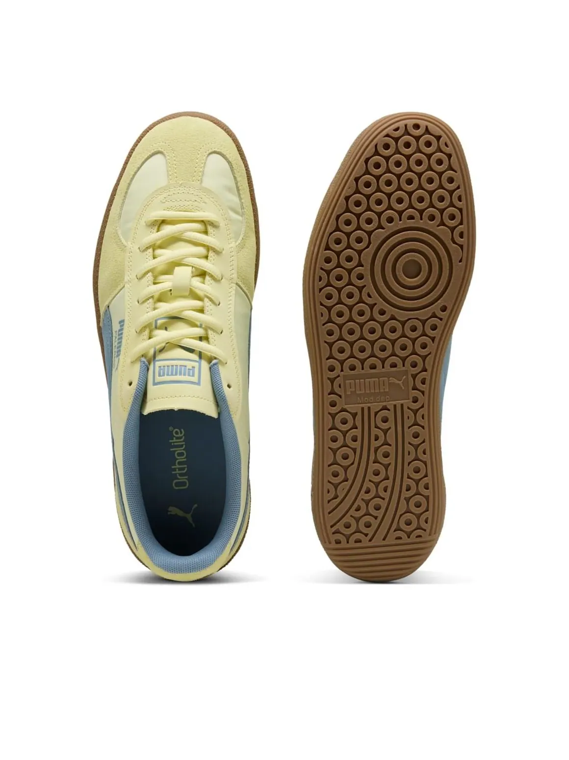 Кроссовки PUMA Palermo Pop 'Gold Moon Cool Blue' — изображение 3 из 6, желтый