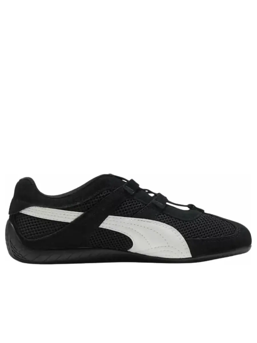 Кроссовки (WMNS) PUMA Speedcat Go 'Black White' — изображение 2 из 5, черный