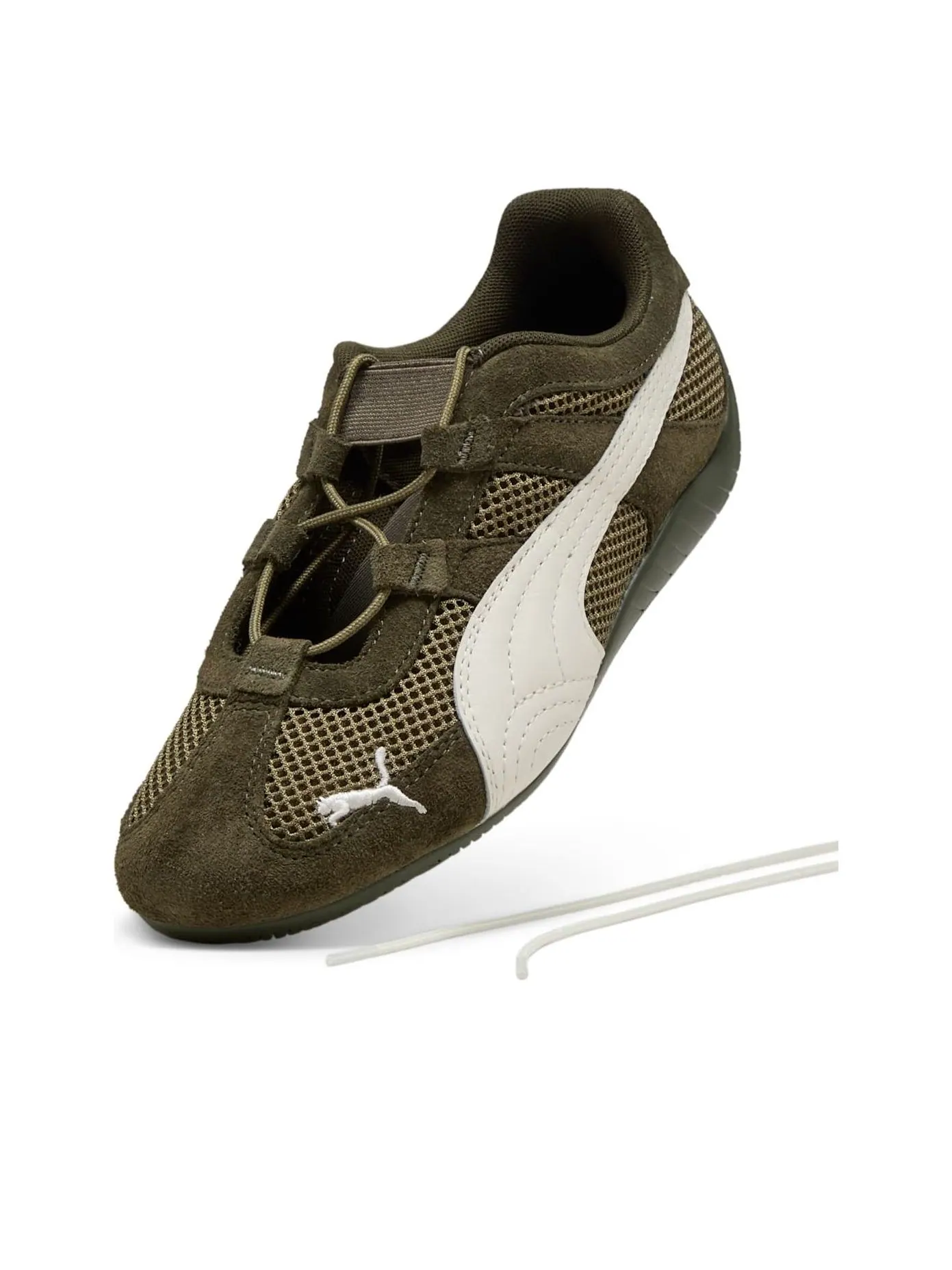 (WMNS) Puma Speedcat Go 'Dark Olive Warm White' — изображение 3 из 6, темный оливковый/белый