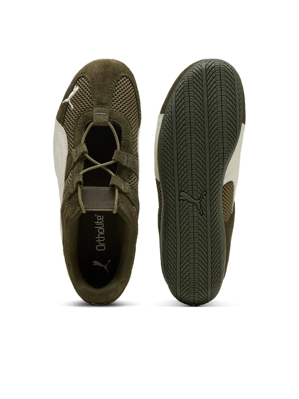 (WMNS) Puma Speedcat Go 'Dark Olive Warm White' — изображение 5 из 6, темный оливковый/белый