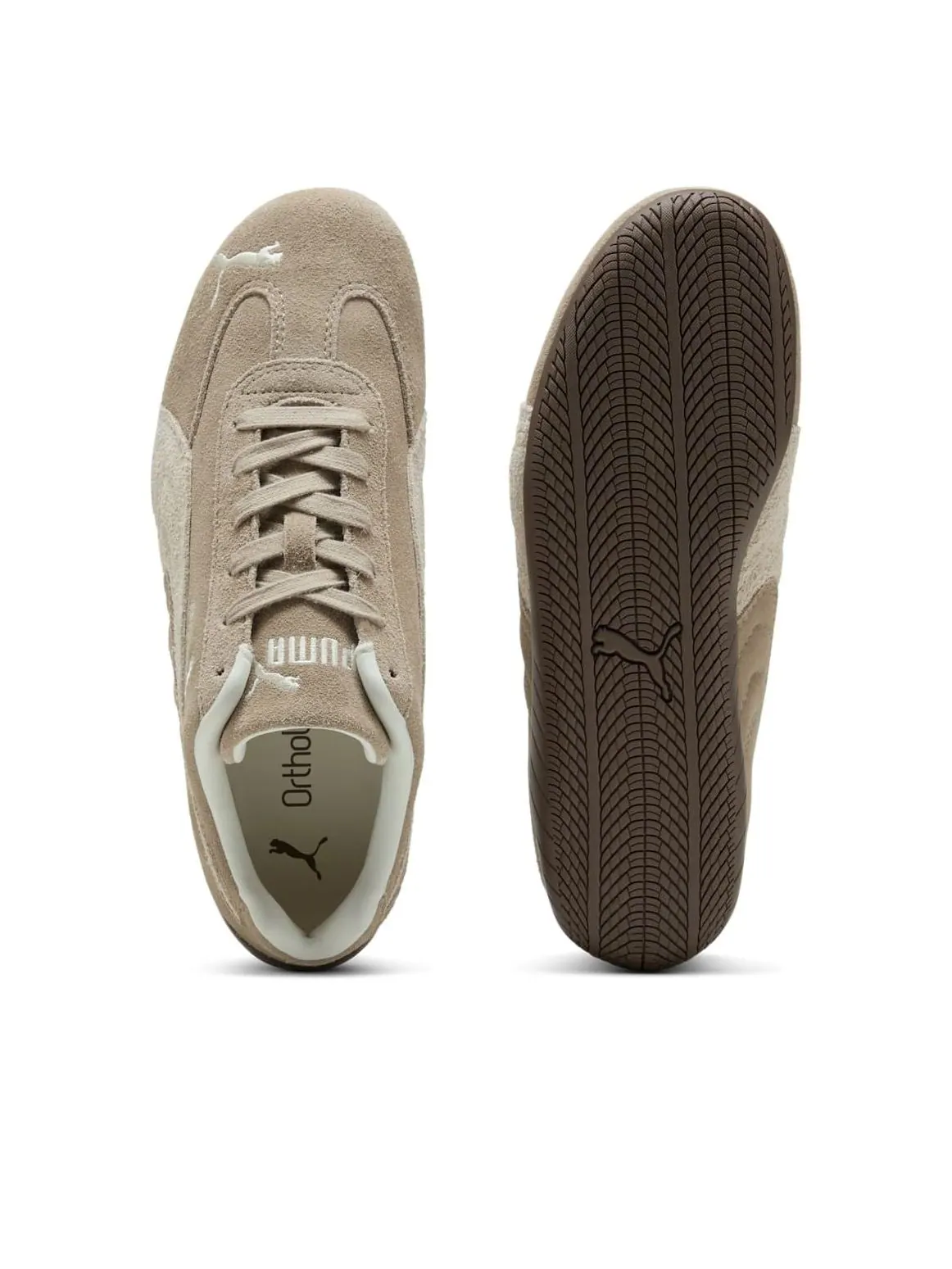 Кроссовки (WMNS) PUMA Speedcat Elevated 'Ice Coffee Alpine Snow' — изображение 3 из 6, коричневый