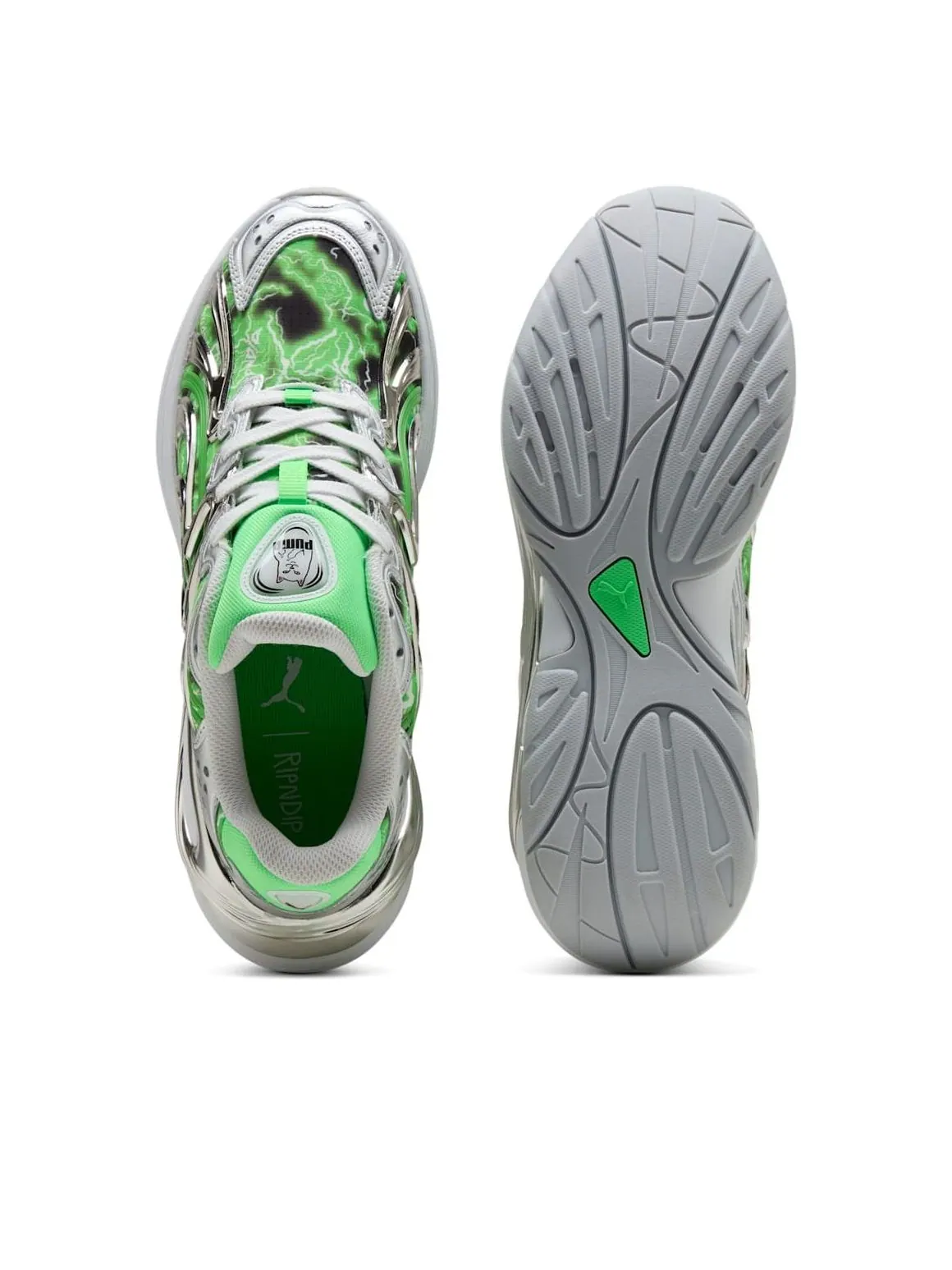 Puma x RIPNDIP Inverse 'Silver Fluro Green' — изображение 5 из 6, серебристый/зеленый