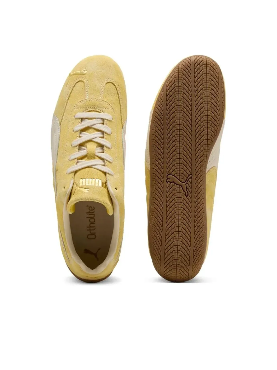 Кроссовки PUMA Speedcat Faded 'Dazzling Yellow Pale Lemon' 403688-07 — изображение 3 из 6, желтый