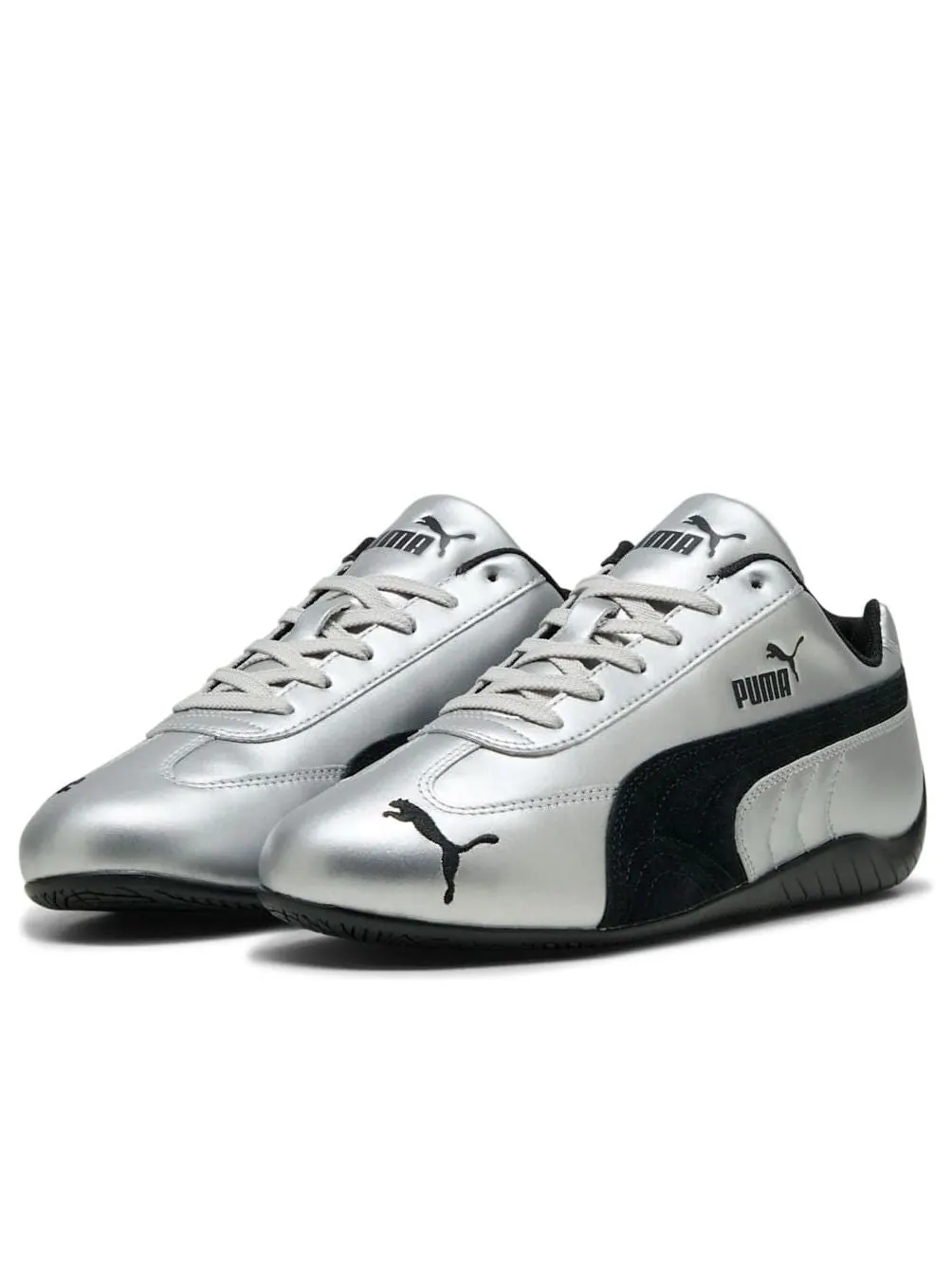 Кроссовки PUMA Speedcat Metallic 'PUMA Silver PUMA Black' — изображение 2 из 6, серебряный