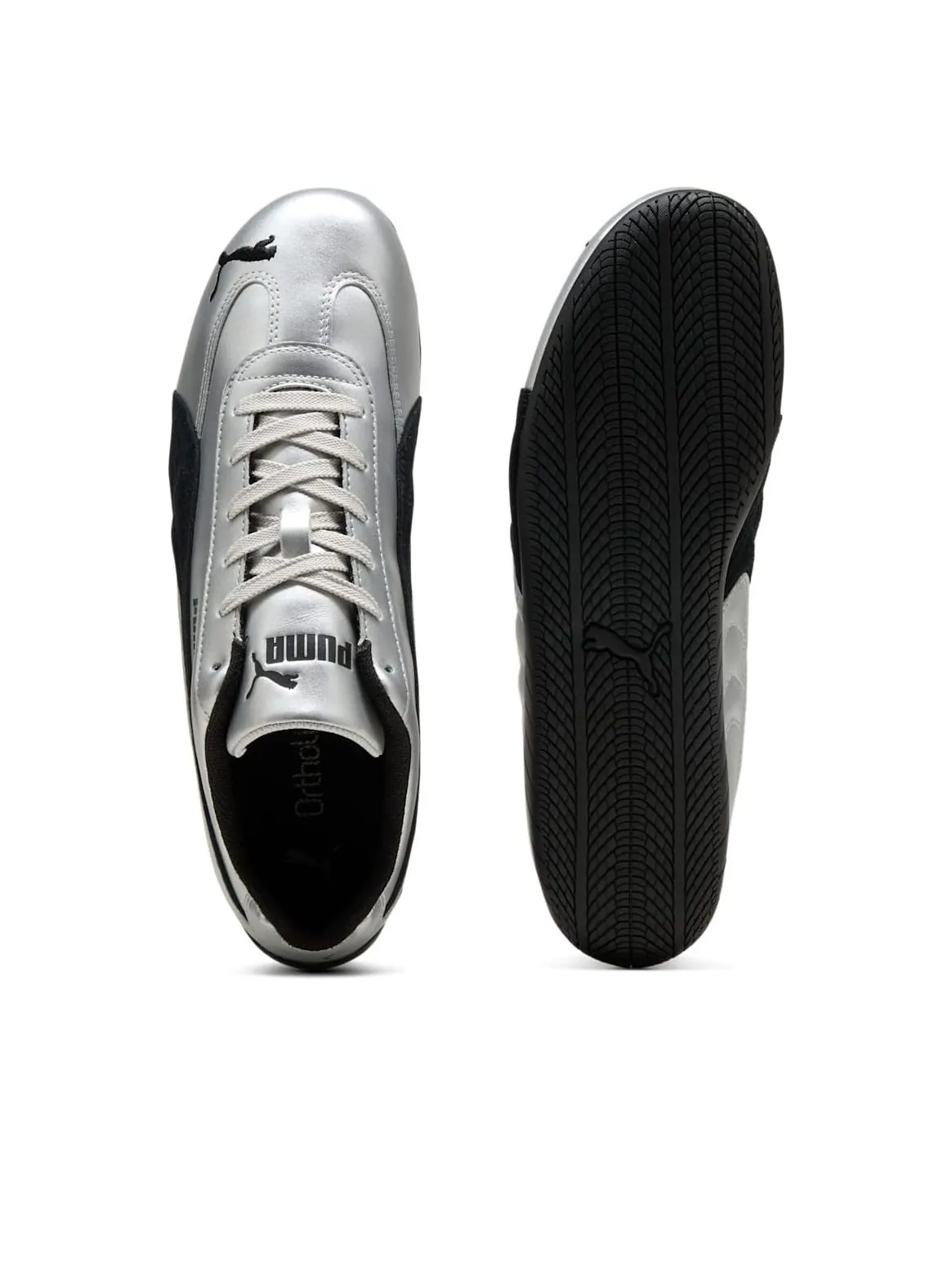 Кроссовки PUMA Speedcat Metallic 'PUMA Silver PUMA Black' — изображение 3 из 6, серебряный