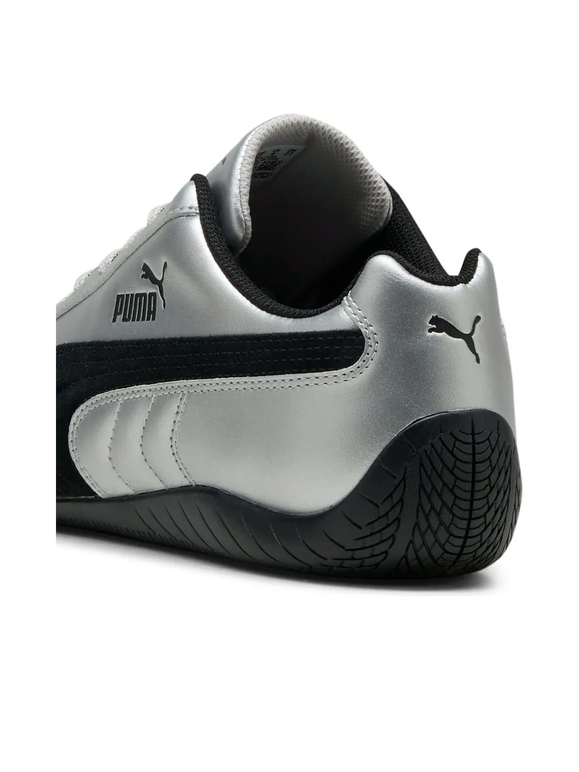 Кроссовки PUMA Speedcat Metallic 'PUMA Silver PUMA Black' — изображение 4 из 6, серебряный