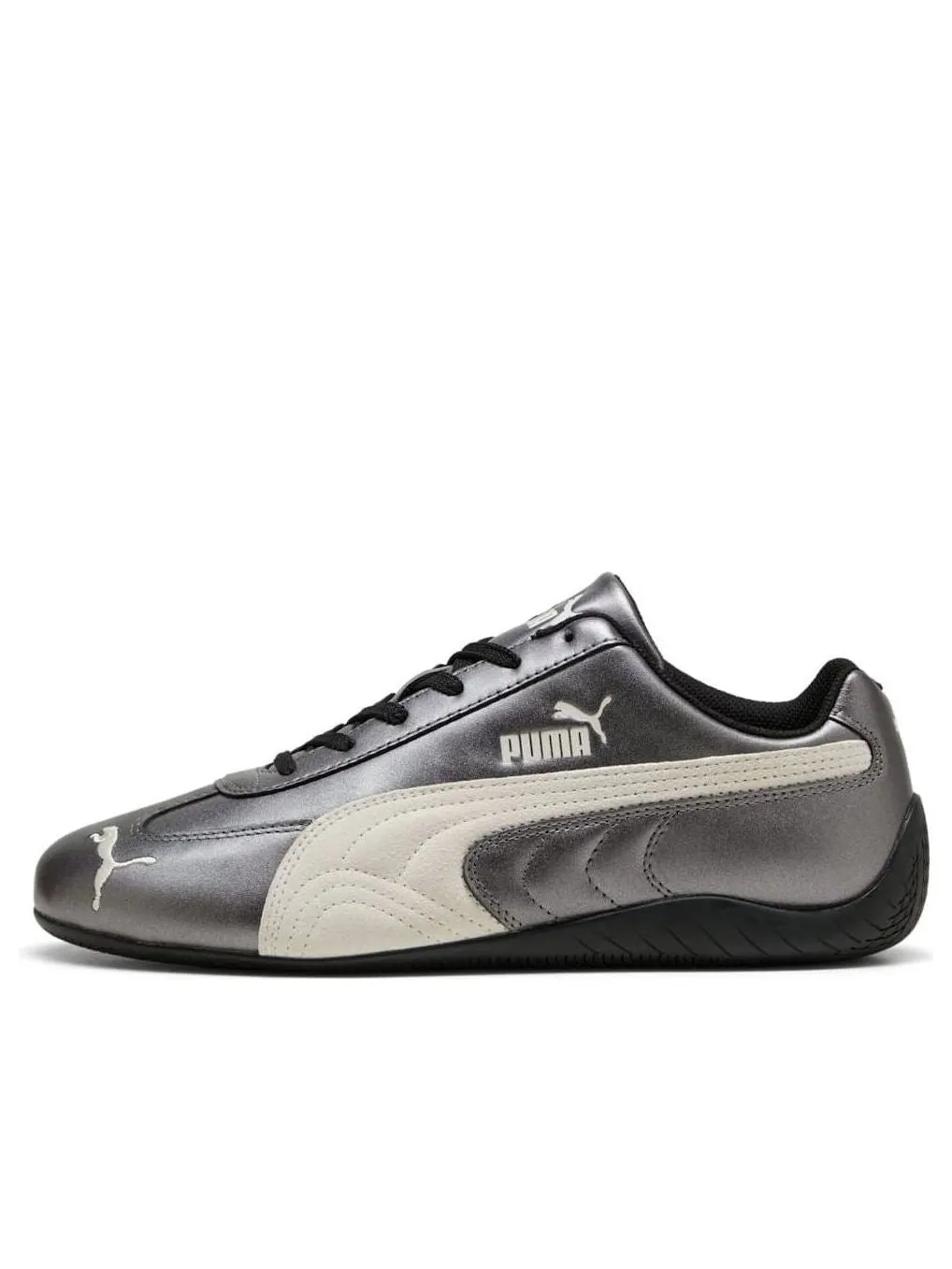 Кроссовки PUMA Speedcat Metallic 'PUMA Black Warm White' — изображение 1 из 6, серебряный