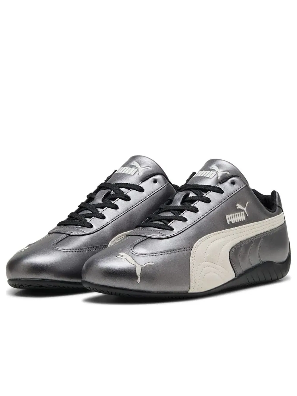 Кроссовки PUMA Speedcat Metallic 'PUMA Black Warm White' — изображение 2 из 6, серебряный