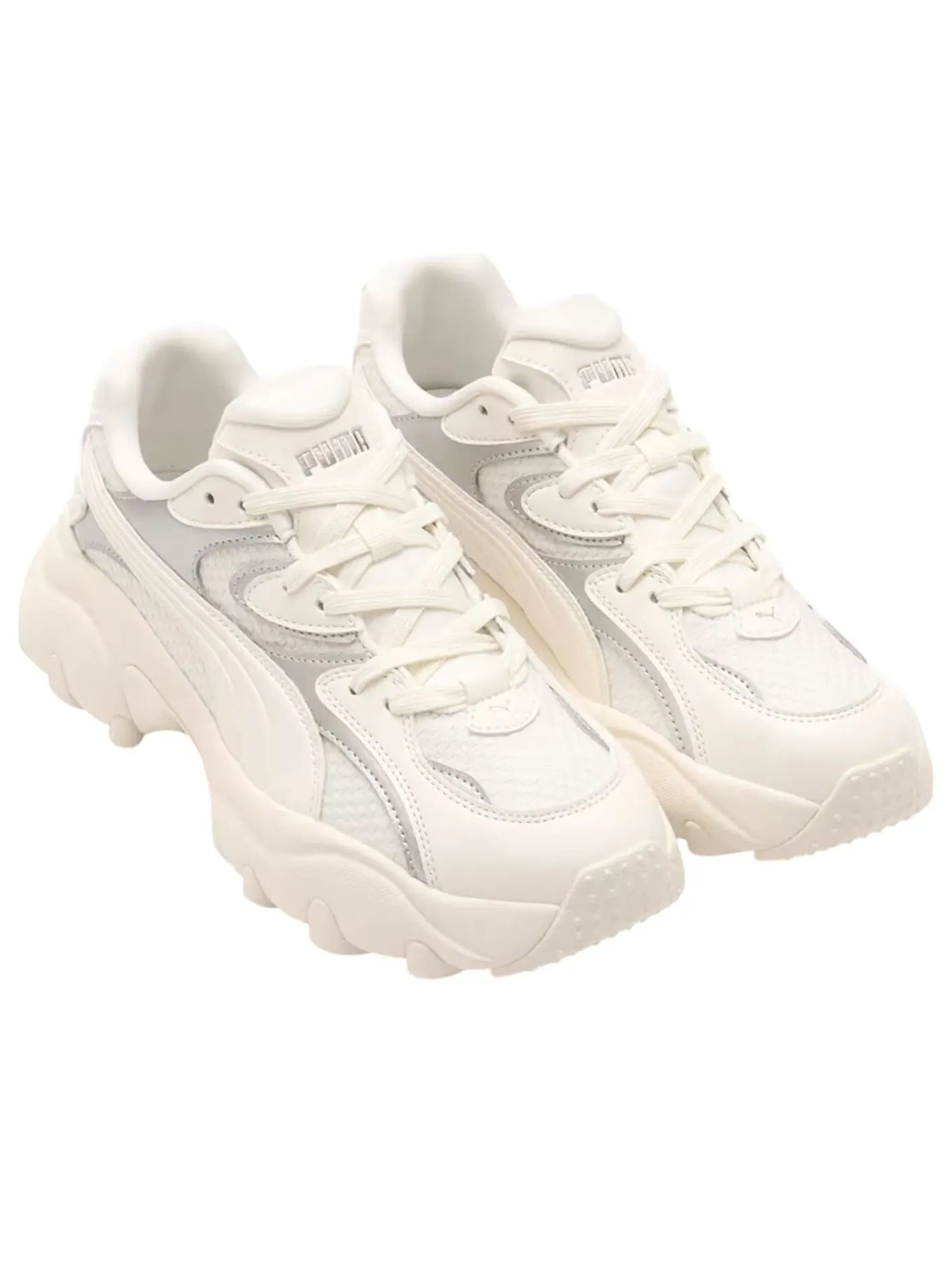 Кроссовки (WMNS) PUMA Pulsar Lite 'Warm White Puma Silver' — изображение 2 из 6, белый