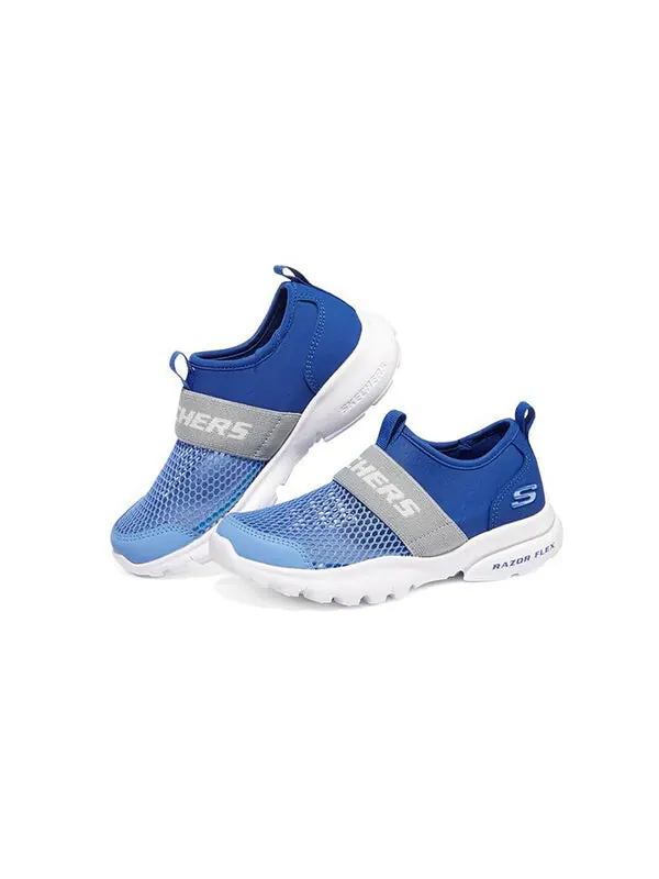 Кроссовки razor flex 'blue grey' Skechers — изображение 3 из 4, белый
