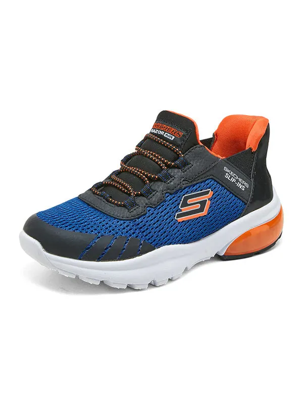 Кроссовки slip-ins razor flex air sneaker 'blue black orange' Skechers — изображение 3 из 4, синий/черный/оранжевый