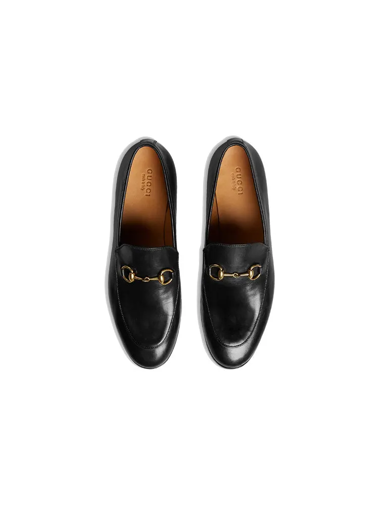 (WMNS) Кожаные лоферы Gucci Jordan — изображение 5 из 6, черный/золотистый