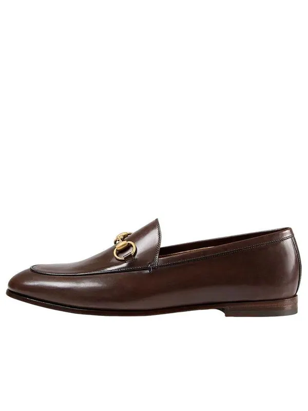 Кроссовки jordaan loafer 'dark brown leather' Gucci — изображение 1 из 1, коричневый