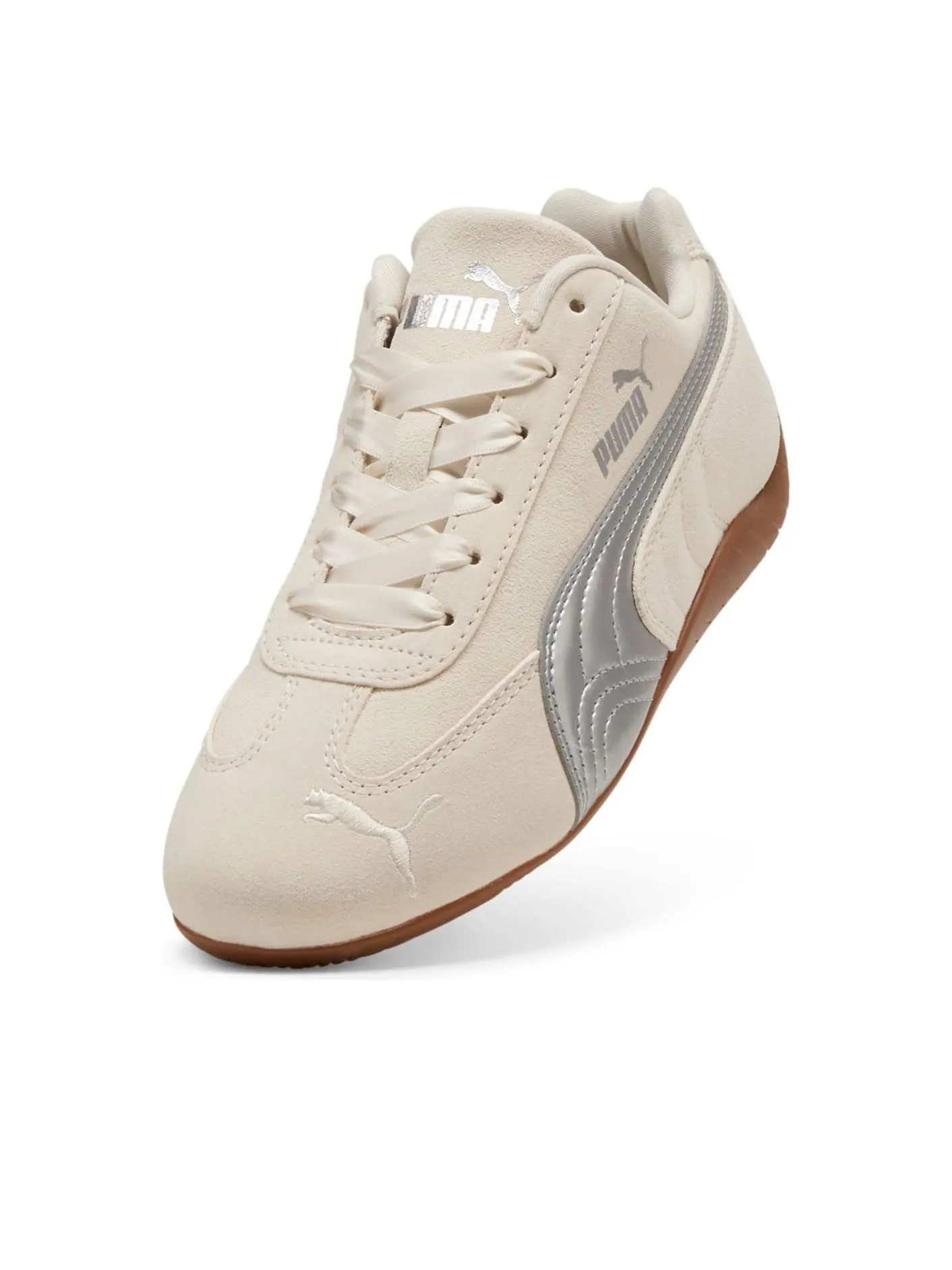 Кроссовки (GS) PUMA Speedcat 'Metallic Pack - Alpine Snow Silver' — изображение 3 из 6, бежевый