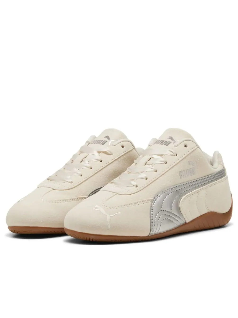 Кроссовки (GS) PUMA Speedcat 'Metallic Pack - Alpine Snow Silver' — изображение 6 из 6, бежевый