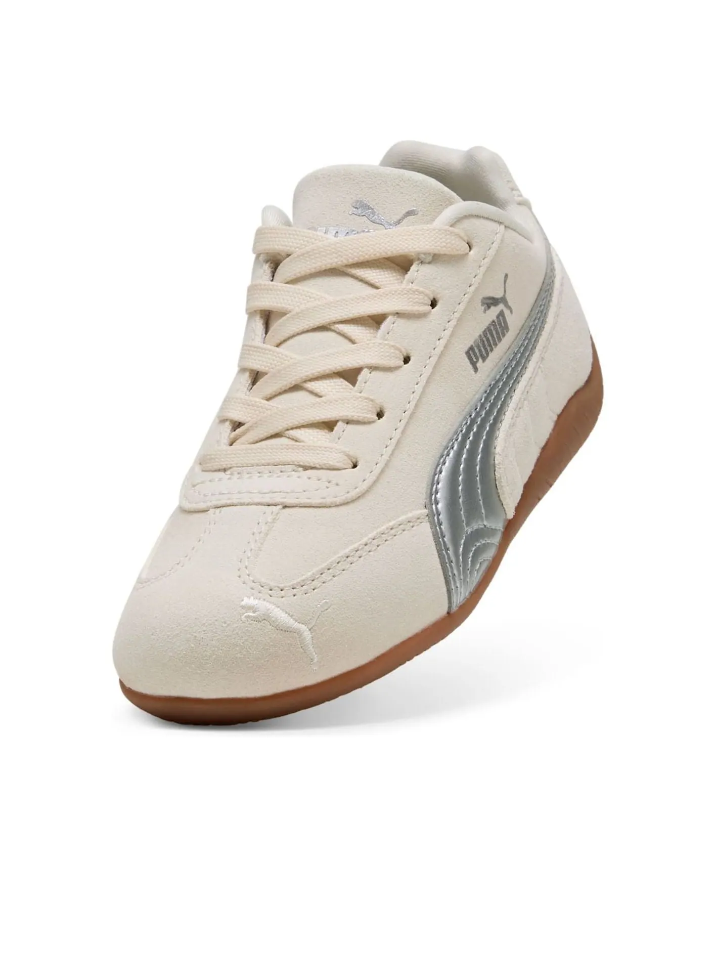 Кроссовки (PS) PUMA Speedcat 'Metallic Pack - Alpine Snow Silver' — изображение 3 из 6, бежевый