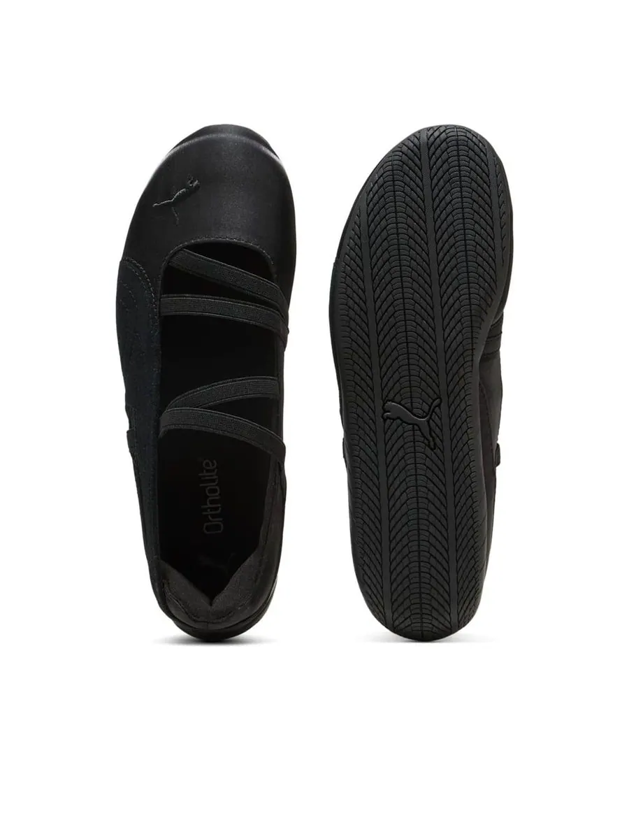 Кроссовки (WMNS) PUMA Speedcat Ballet 'Black Cool Dark Grey Satin' — изображение 4 из 6, черный