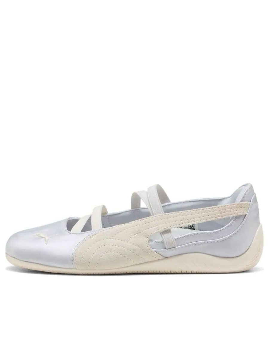 Кроссовки (WMNS) PUMA Speedcat Ballet 'Silver Mist Warm White Satin' — изображение 1 из 6, серебряный