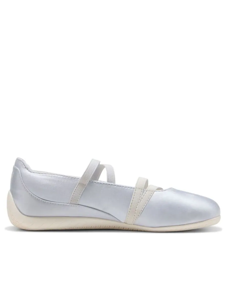 Кроссовки (WMNS) PUMA Speedcat Ballet 'Silver Mist Warm White Satin' — изображение 2 из 6, серебряный
