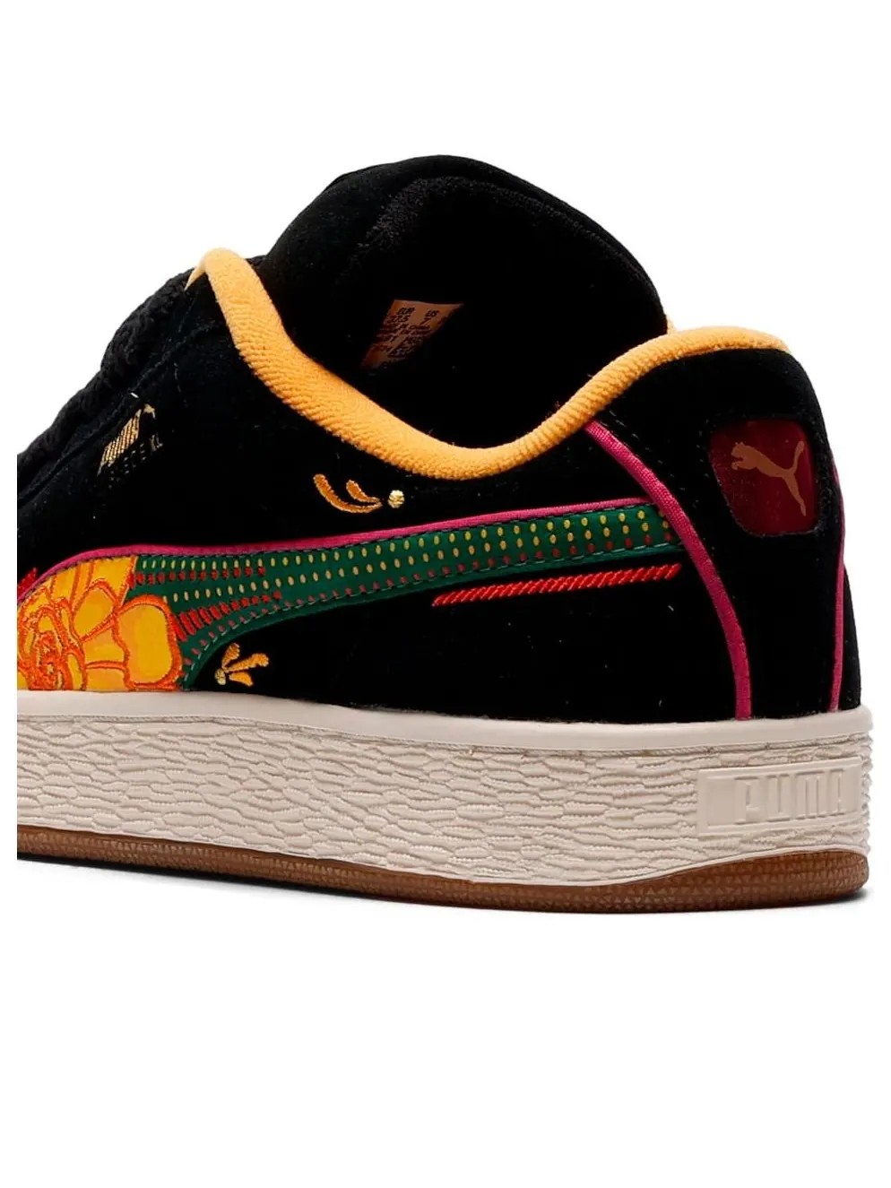 Puma Suede XL La Catrina 'Black Yellow Sizzle Pinktastic' — изображение 4 из 6, черный/желтый