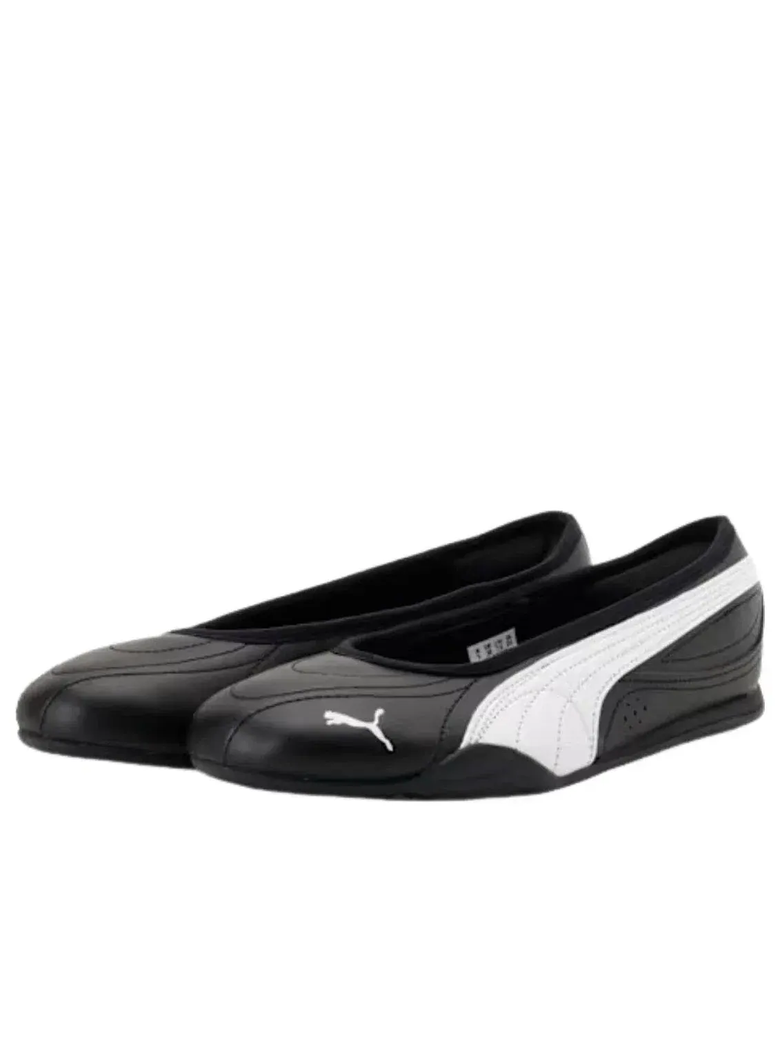 Женские кроссовки-балетки с кожаным верхом Catch Soleil PUMA — изображение 2 из 5, черный