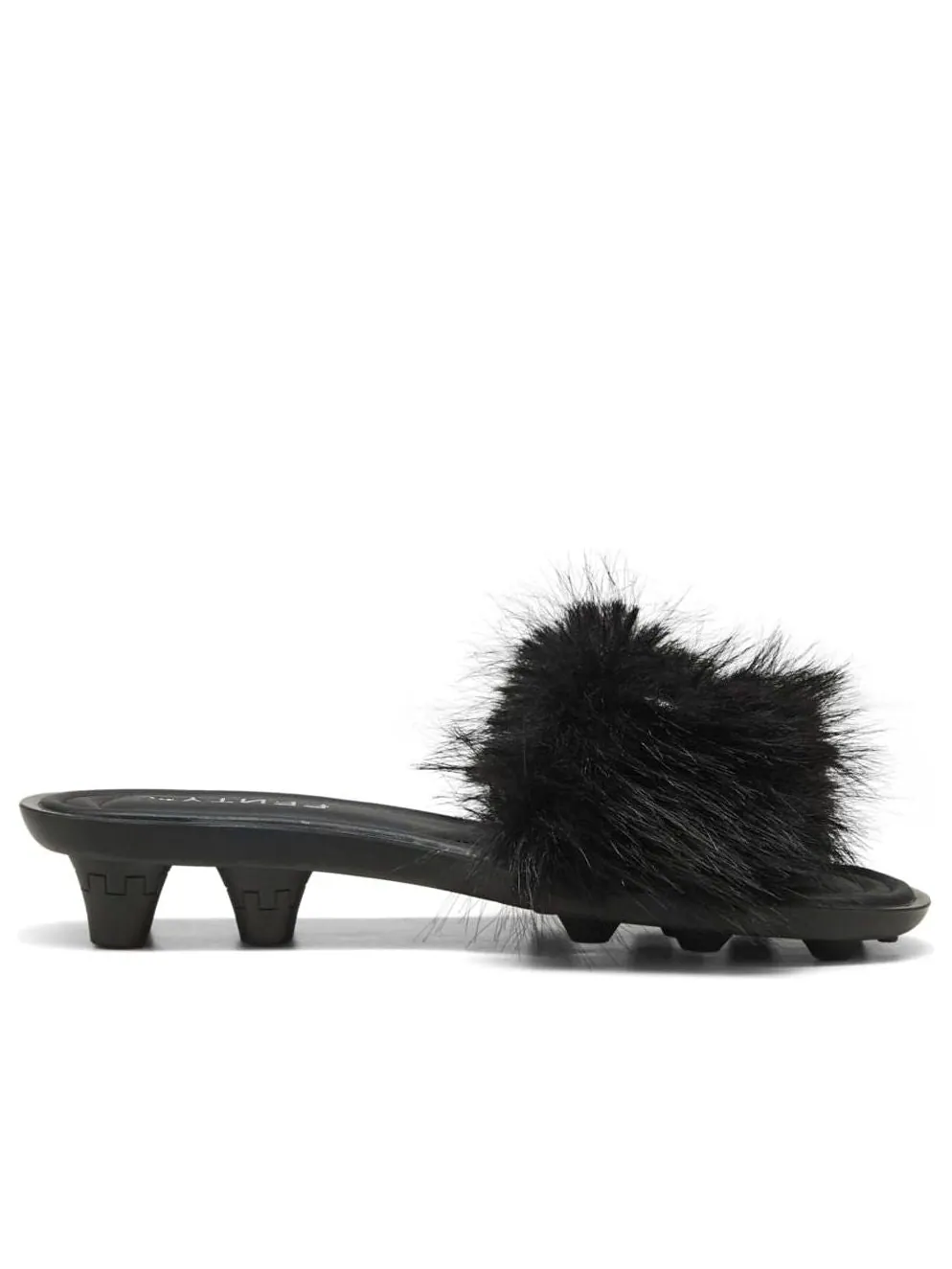 Сандалии (WMNS) PUMA x FENTY Cat Cleat Sandals 'Chic Fur Black' — изображение 2 из 6, черный