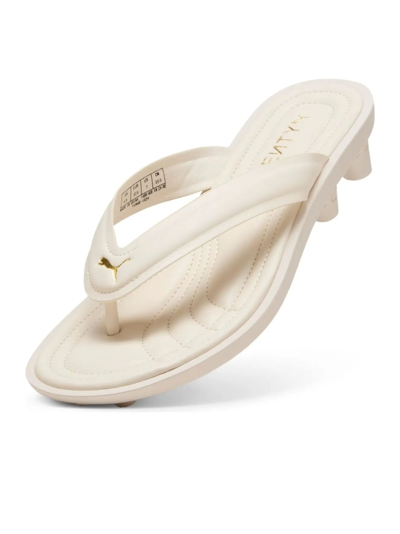 Шлепанцы PUMA x Fenty Cat Cleat 'White' — изображение 5 из 6, белый