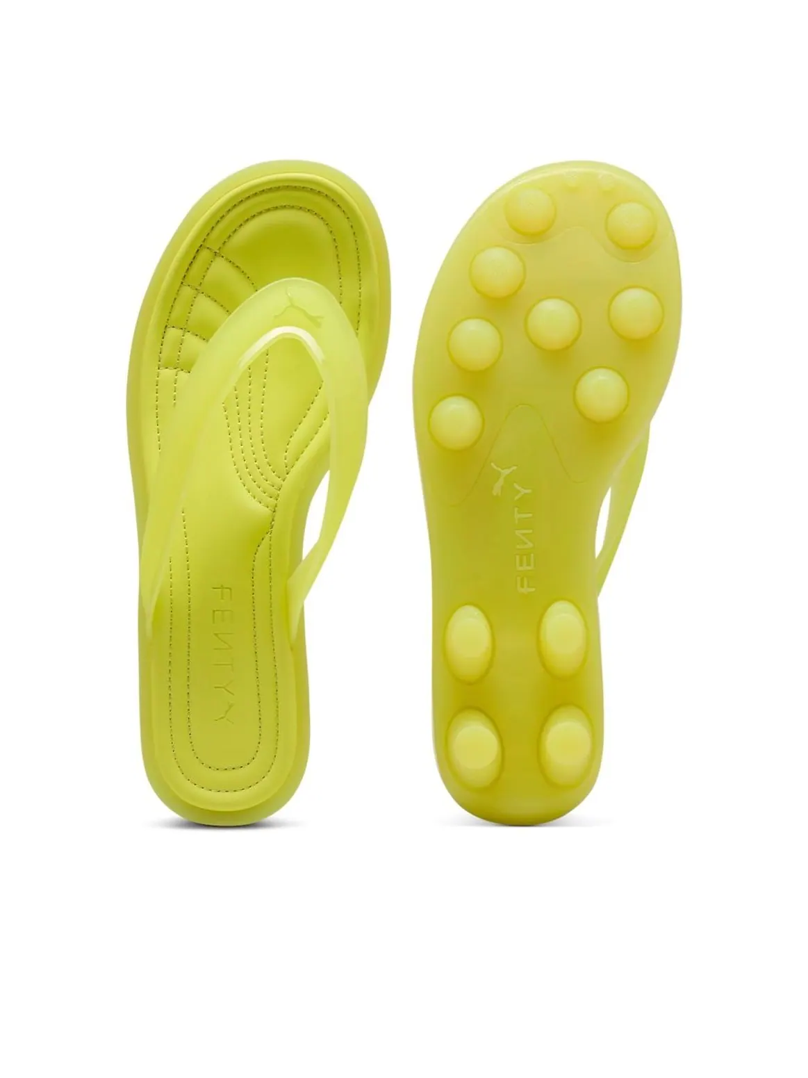 Кроссовки (WMNS) PUMA x FENTY Cat Cleat Jelly 'Lime Sheen' — изображение 3 из 6, желтый