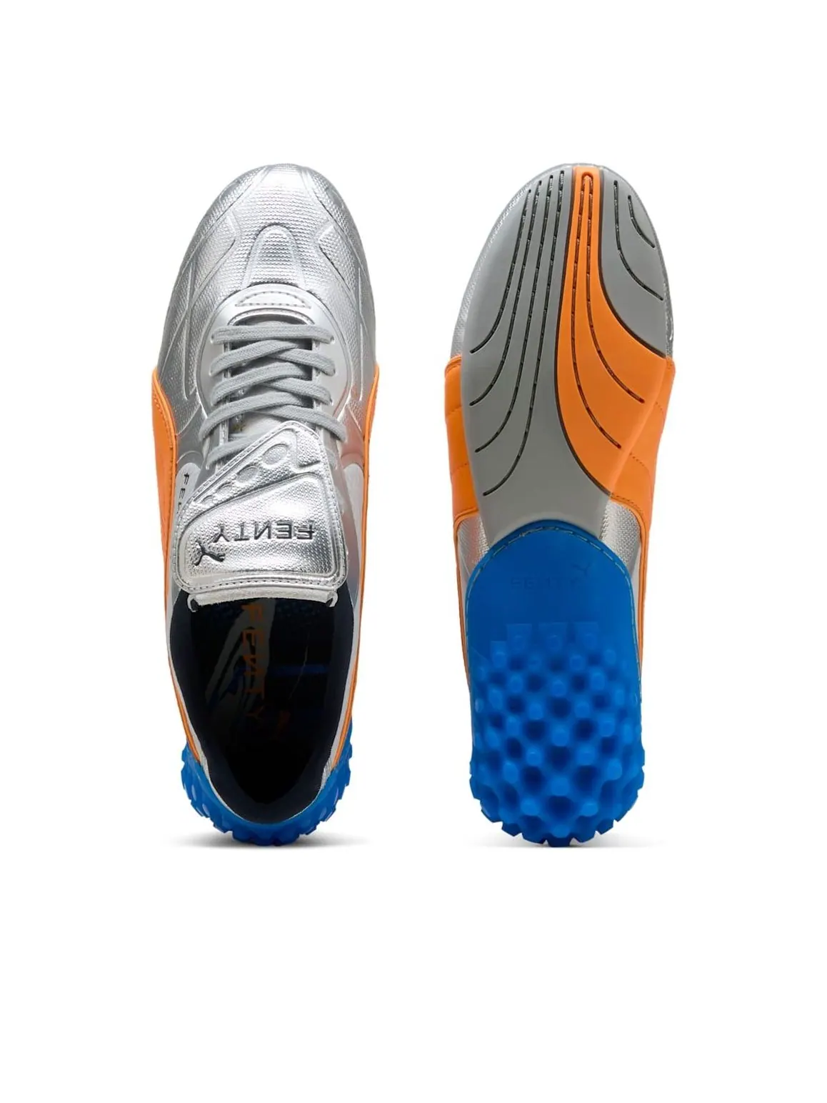 Кроссовки PUMA x FENTY Avanti LS-X 'Silver Rickie Orange' — изображение 4 из 6, серебряный