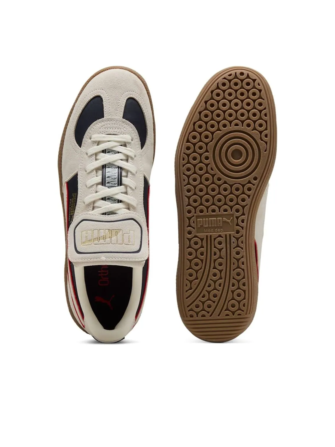 Кроссовки PUMA Palermo Premium NL 'White Navy Blue' — изображение 5 из 6, белый