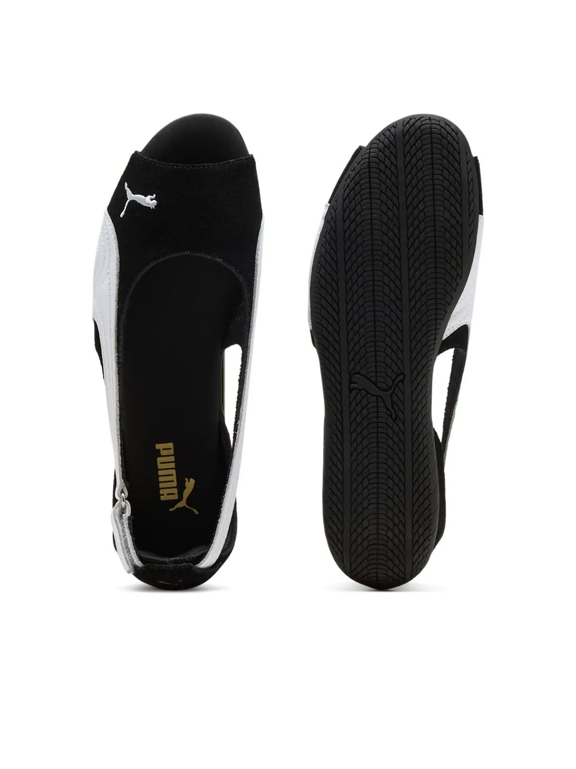 (WMNS) Сандалии Puma Speedcat 'Черно-белые' — изображение 5 из 6, черный/белый