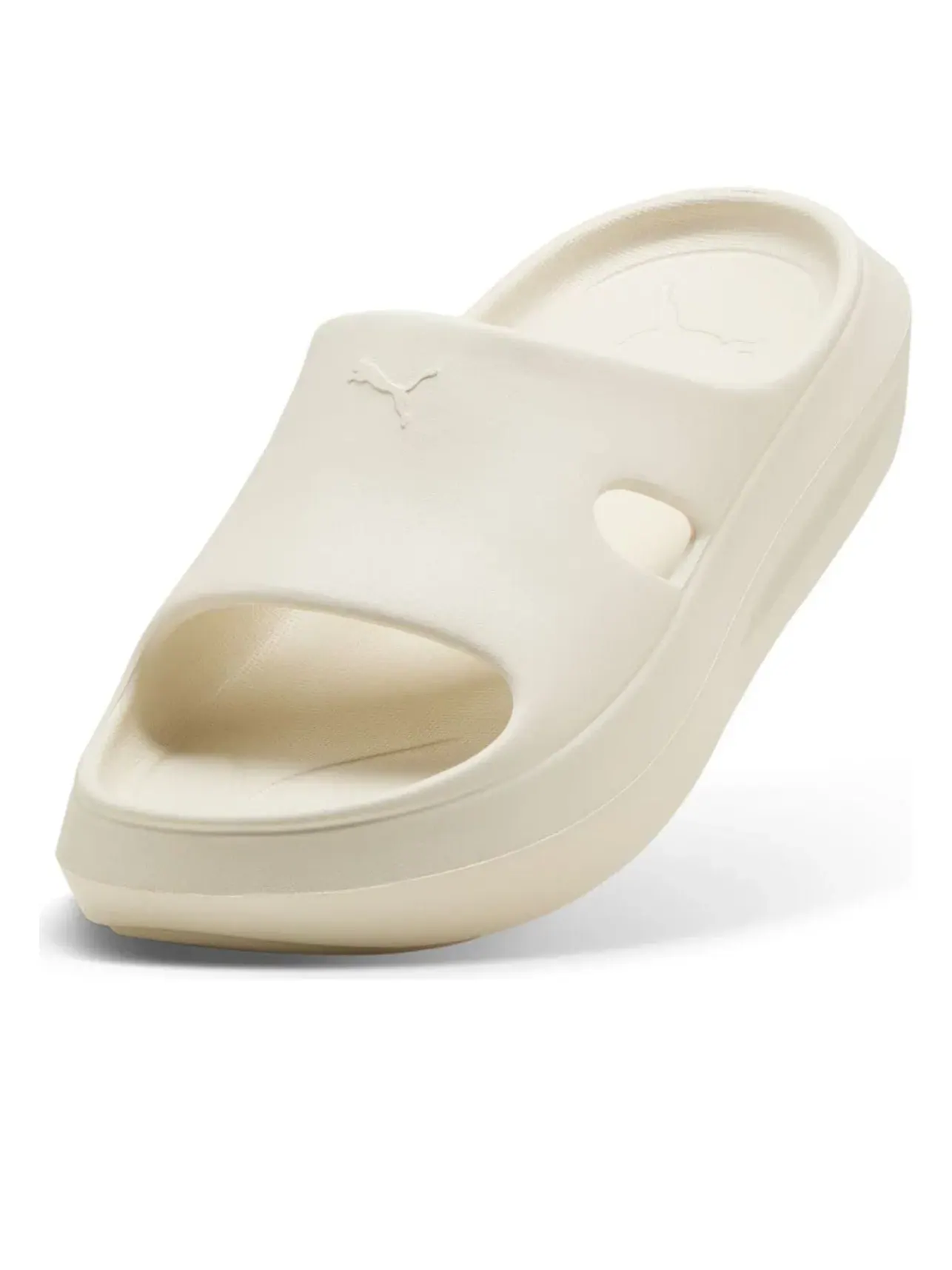 Женские шлепанцы Flatter с открытым носком PUMA — изображение 3 из 6, белый