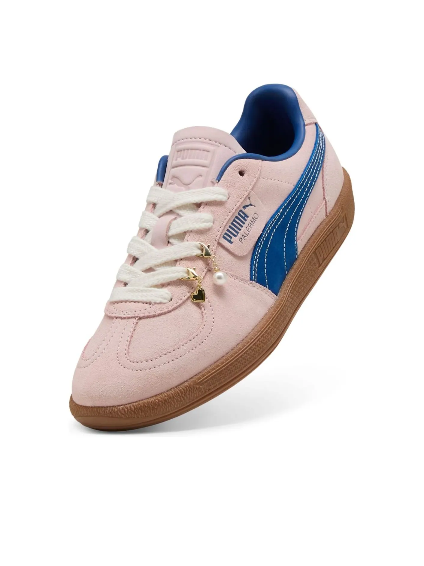 Кроссовки (WMNS) PUMA Palermo Pin It Up 'Pink Blue' — изображение 3 из 6, розовый