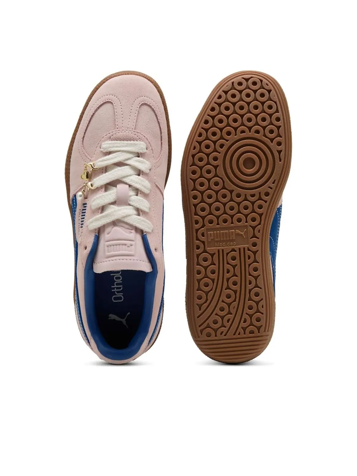 Кроссовки (WMNS) PUMA Palermo Pin It Up 'Pink Blue' — изображение 5 из 6, розовый