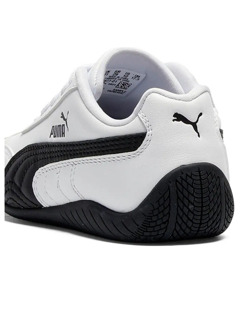 Кроссовки (PS) PUMA Speedcat Leather 'White Black' — изображение 4 из 6, белый