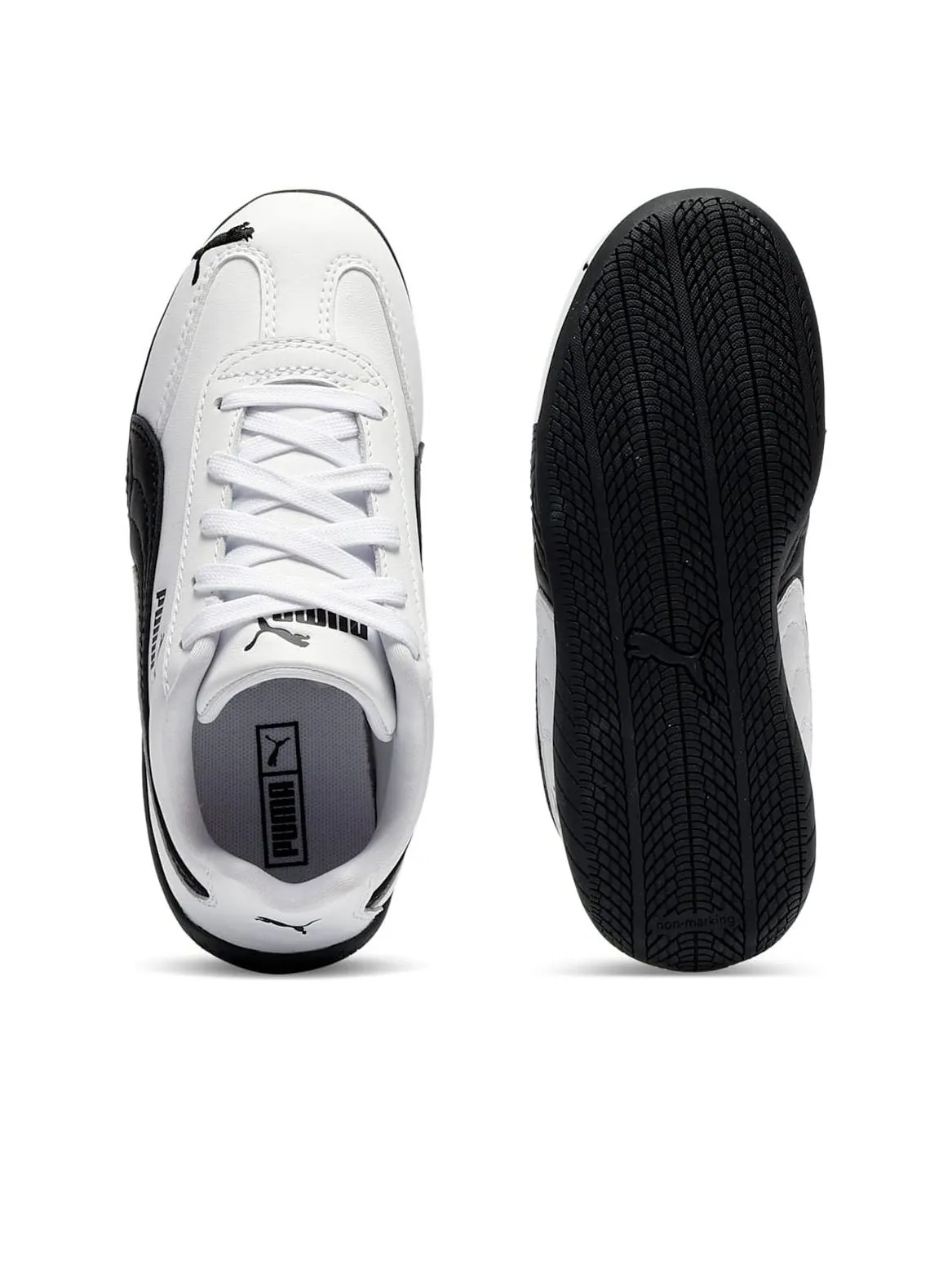 Кроссовки (PS) PUMA Speedcat Leather 'White Black' — изображение 5 из 6, белый