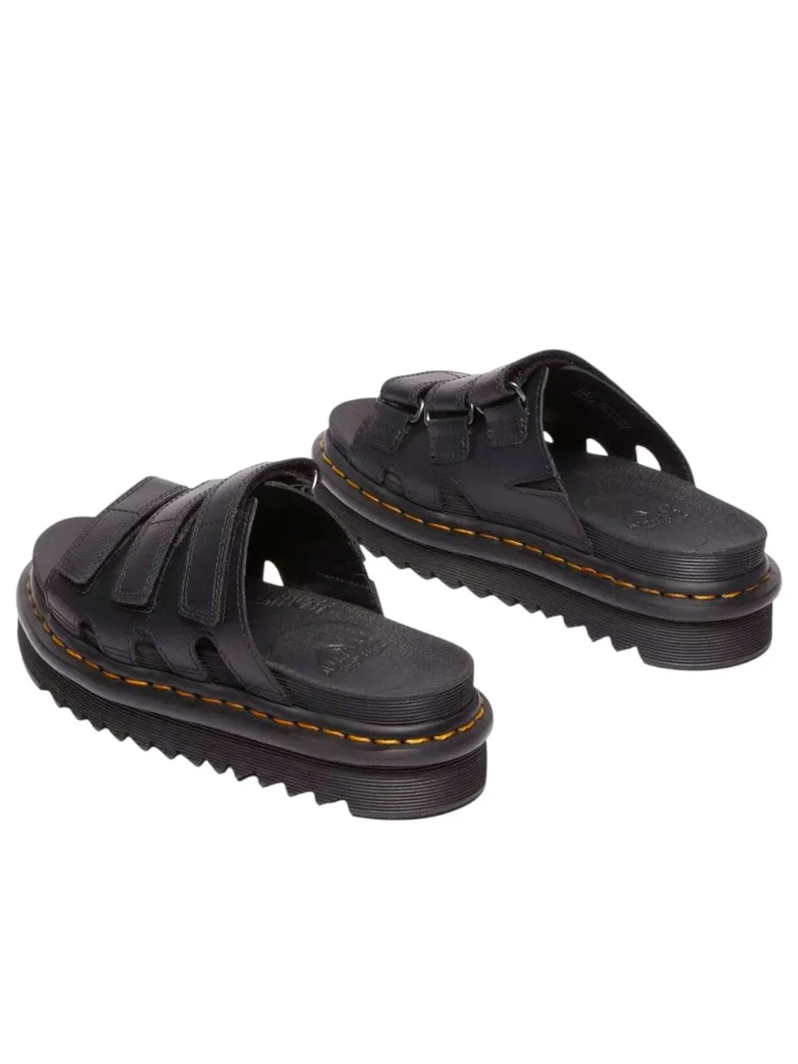 Шлепанцы Dr. Martens Raine Slide Athena Leather, кожаные — изображение 3 из 5, черный