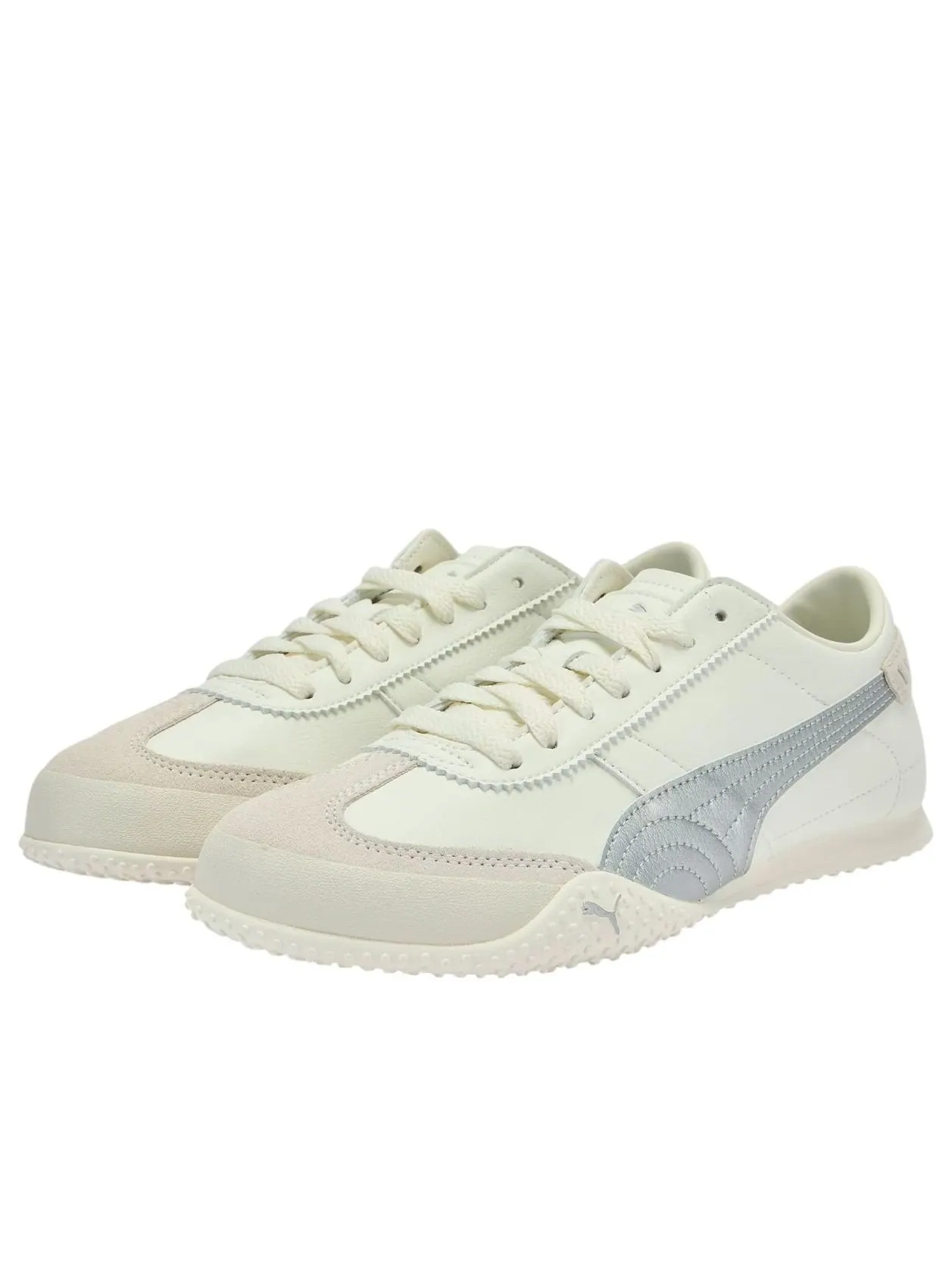 Кроссовки (WMNS) PUMA Bella UT LEA 'Warm White Silver' — изображение 2 из 5, белый