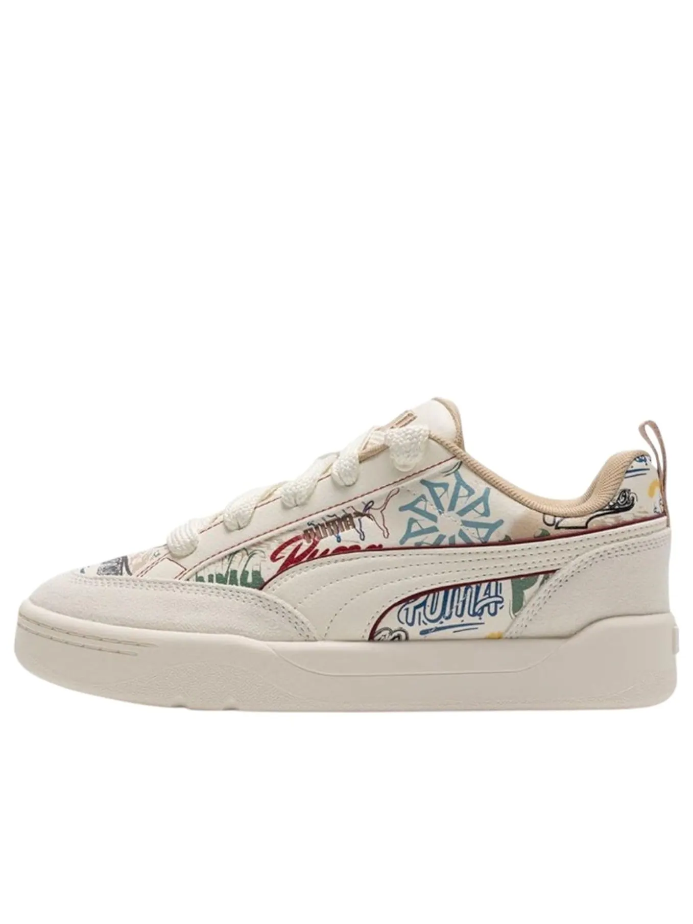 Кроссовки PUMA Park Lifestyle OG Graffiti 'Off White Red Pine Sand' — изображение 1 из 3, белый