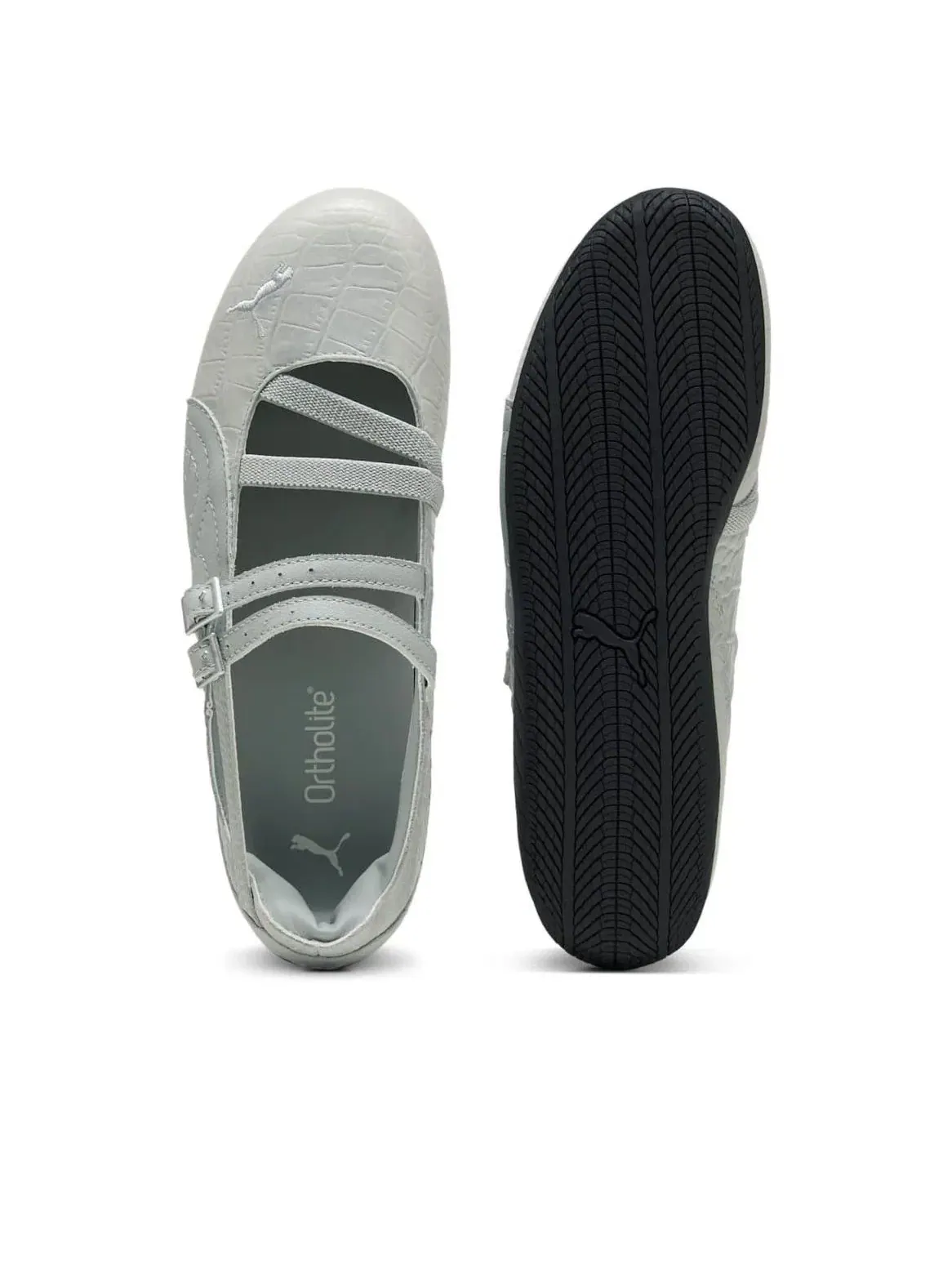 Кроссовки PUMA Speedcat Ballet 'Croc Print Vapor Gray' 405327-02 — изображение 3 из 6, серый