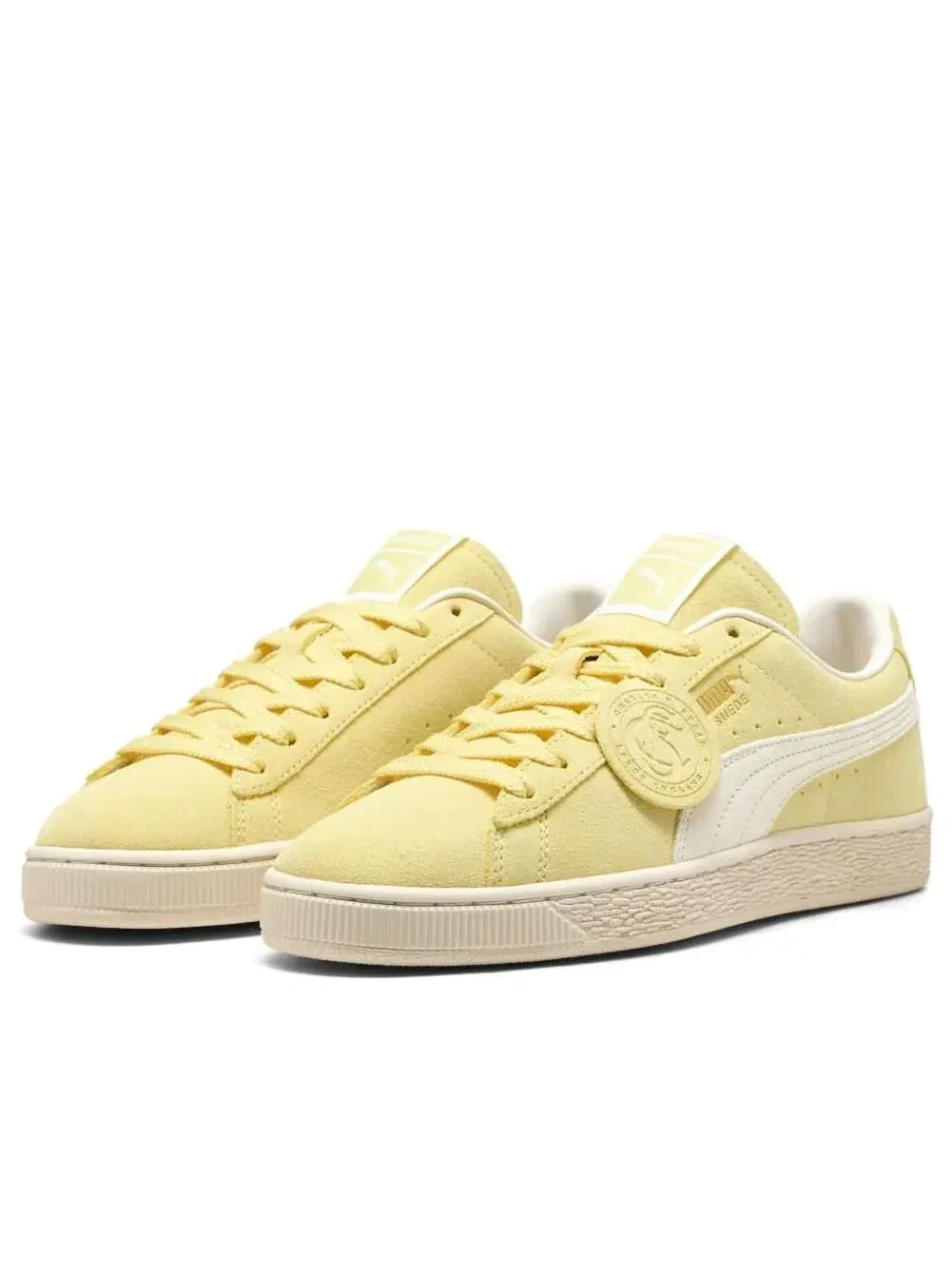 Кроссовки PUMA Suede Charles F. Stead 'Pineapple Ice Frosted Ivory' 405341-03 — изображение 2 из 5, желтый