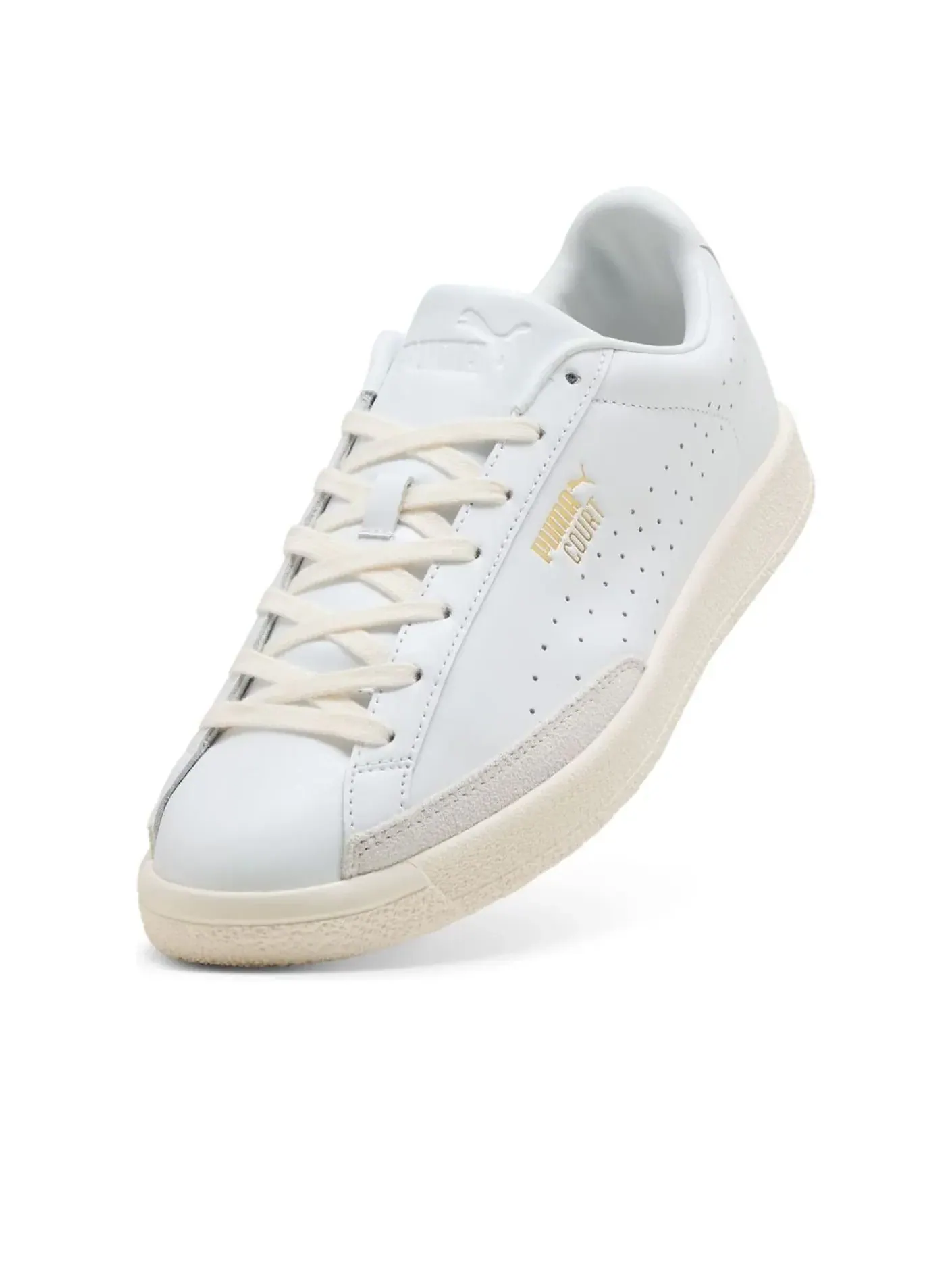 Кроссовки PUMA Court 'White Vapor Gray Gold' — изображение 3 из 6, белый